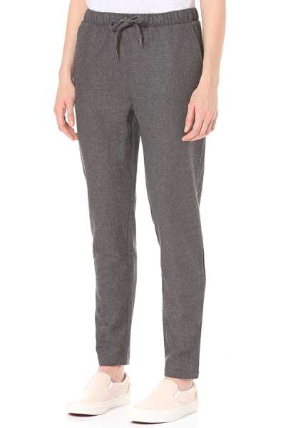 Minimum Abeo - Grigio Donna Accogliente Pantaloni (E5444)